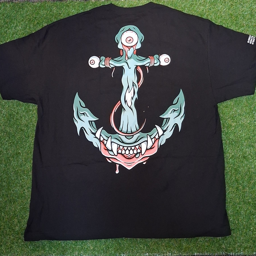 Black Graphic Anchor T-Shirt